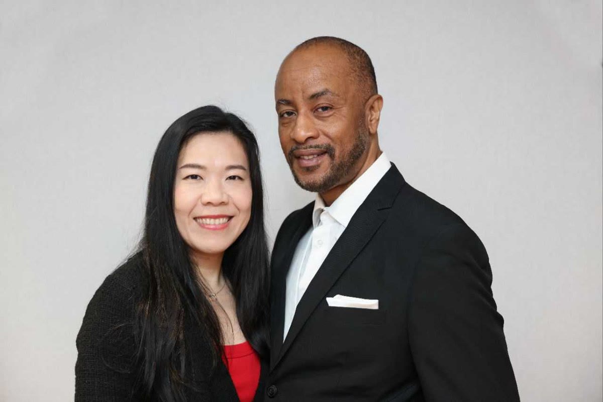 Huitong Yu and Carlton O. Rance, the founders of GroCORN, photographed together